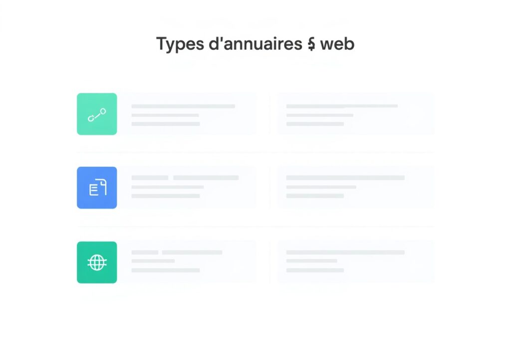 Types d’annuaire web : la typologie complète expliquée